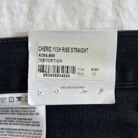 Agolde Denim “Cherie High Rise Straight”, size 32 NWT - Picture 5 of 7